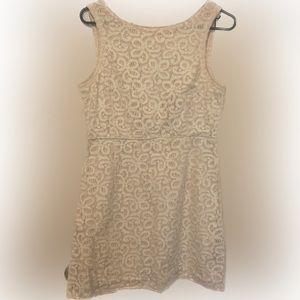 Cream lace dress